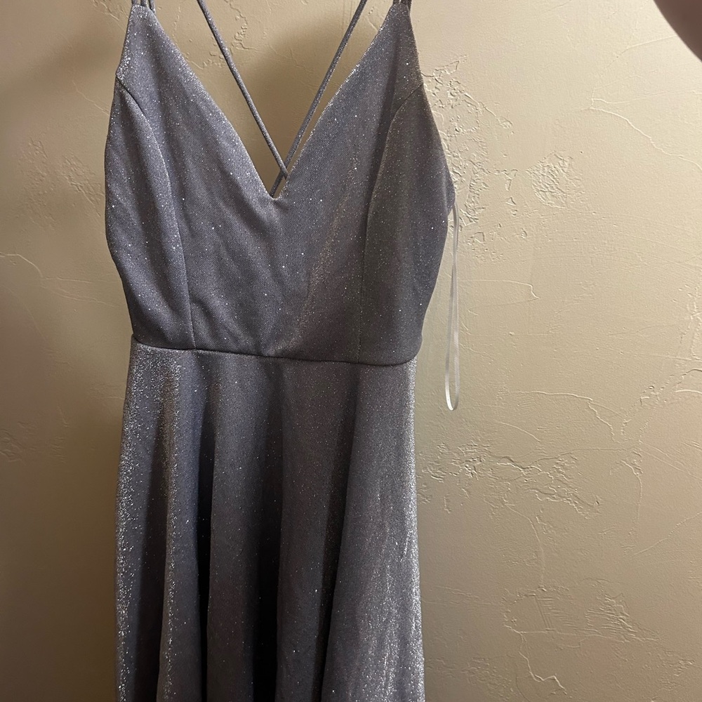 Windsor Shimmering Light Blue Homecoming Dress